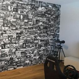 game-room-behang-collage-wallpaper